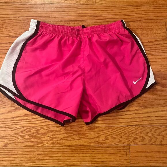 Nike Pink Dri-Fit Lined Athletic Shorts size Large - Picture 1 of 6